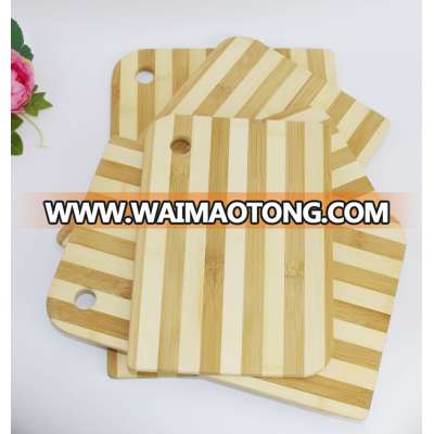 Bpa free 0.8 cm customized size vegetable portable bamboo cutting board