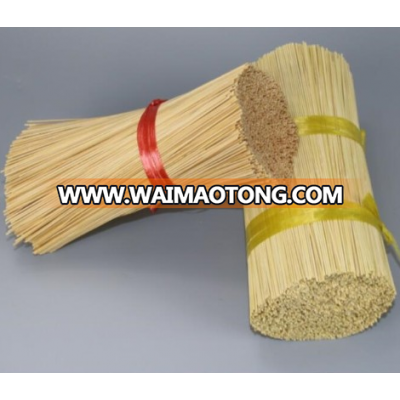 Natural and bleach color agarbatti round small bamboo sticks for incense