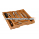 Portable Retro Bamboo Drawer Organizer